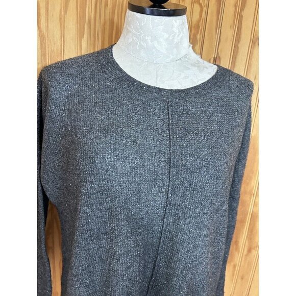 Madewell Northroad Pullover Sweater Dark Gray crewneck Merino Wool Blend XXS - Picture 5 of 11